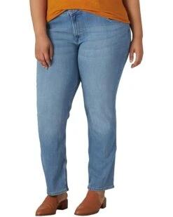 Lee Regular Fit Straight Leg Jeans (Plus)